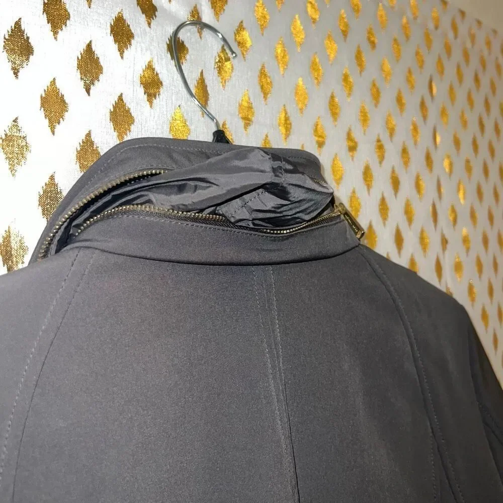 Michael Kors jacket trench coat dark grey waterproof size L